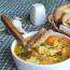 Украинский капустняк - постный суп с квашеной капустой, томатом и пшеном