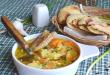 Украинский капустняк - постный суп с квашеной капустой, томатом и пшеном